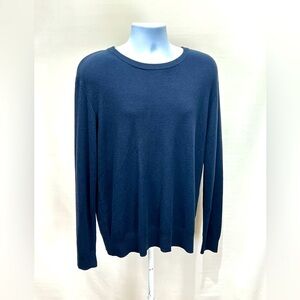 SLATE & STONE Men’s navy blue crew neck sweater size L